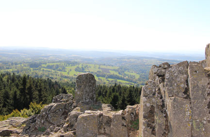 Blick vom Bilstein - Vogelsberg Hoherodskopf
