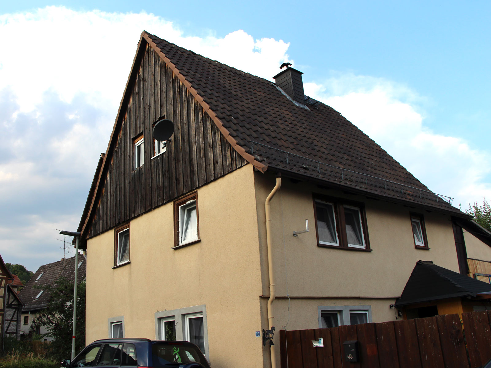 Denkmalgeschütztes Fachwekhaus Bachstraße 10, Gonterskirchen, Laubach