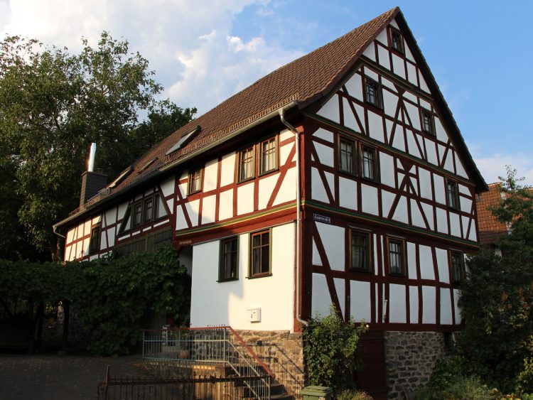 Denkmalgeschütztes Fachwekhaus Hauptstraße 4, Gonterskirchen, Kulturdenkmäler Laubach