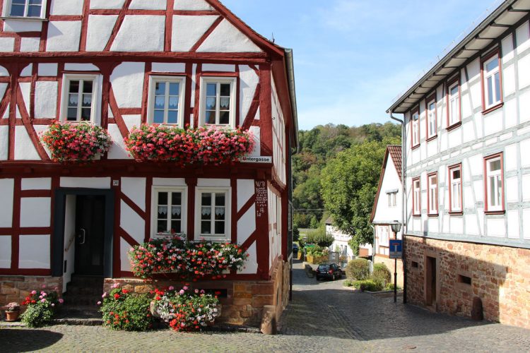 Altstadt in Ortenberg am Vulkanradweg
