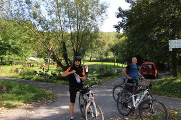 Rastplatz auf dem Vulkanradweg