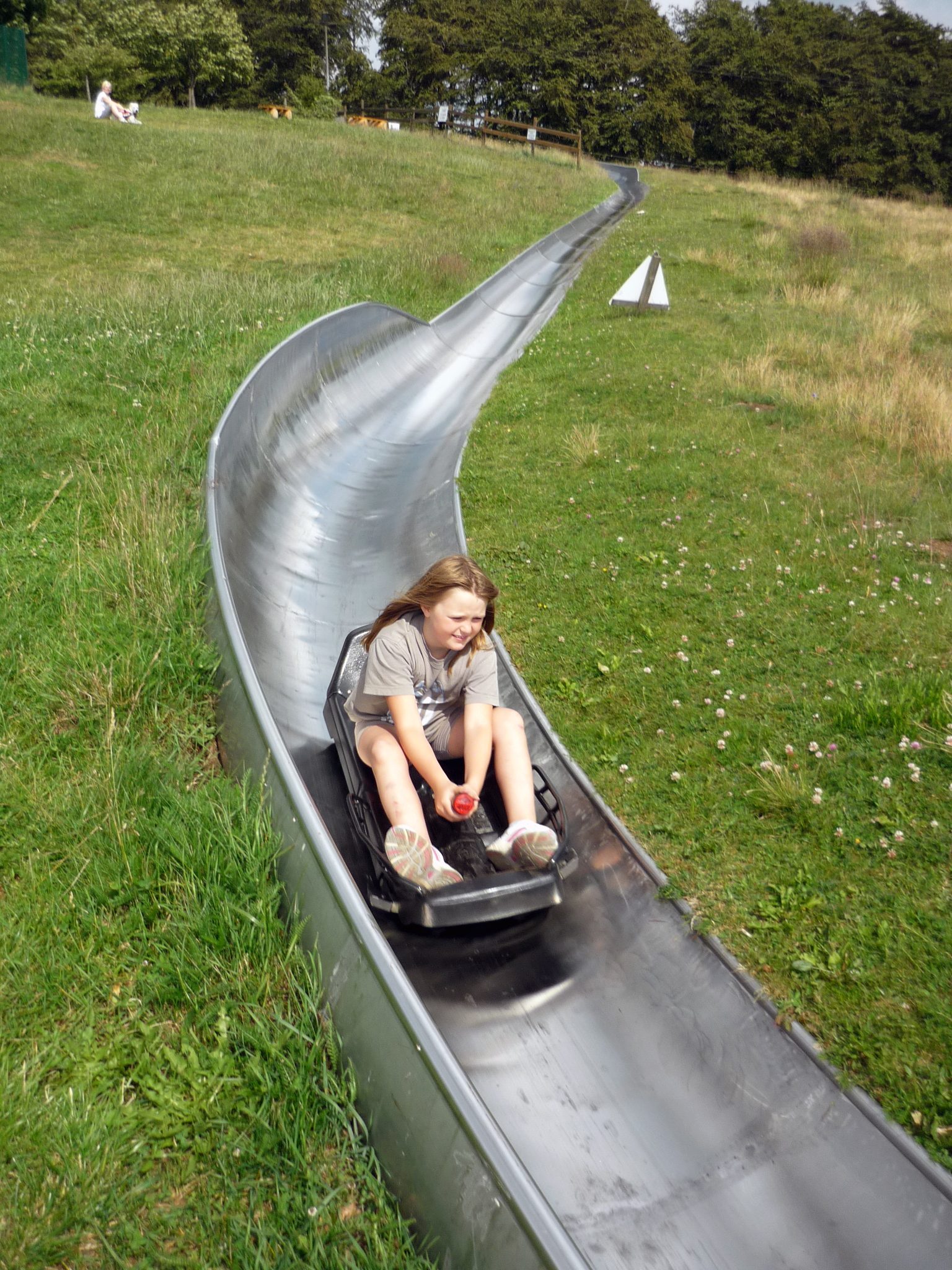 Sommerrodelbahn auf Hoherodskopf Vogelsberg Hessen Deutschland