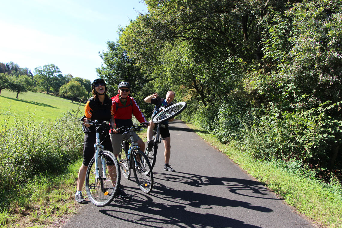 Urlaub mit dem Fahrrad auf dem Vulkanradweg