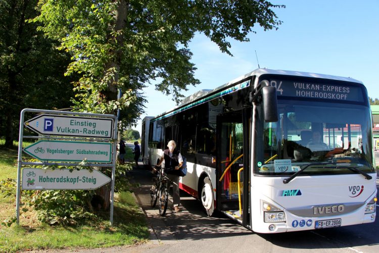 Vulkan-Express auf Vulkanradweg Fahrradurlaub Deutschland