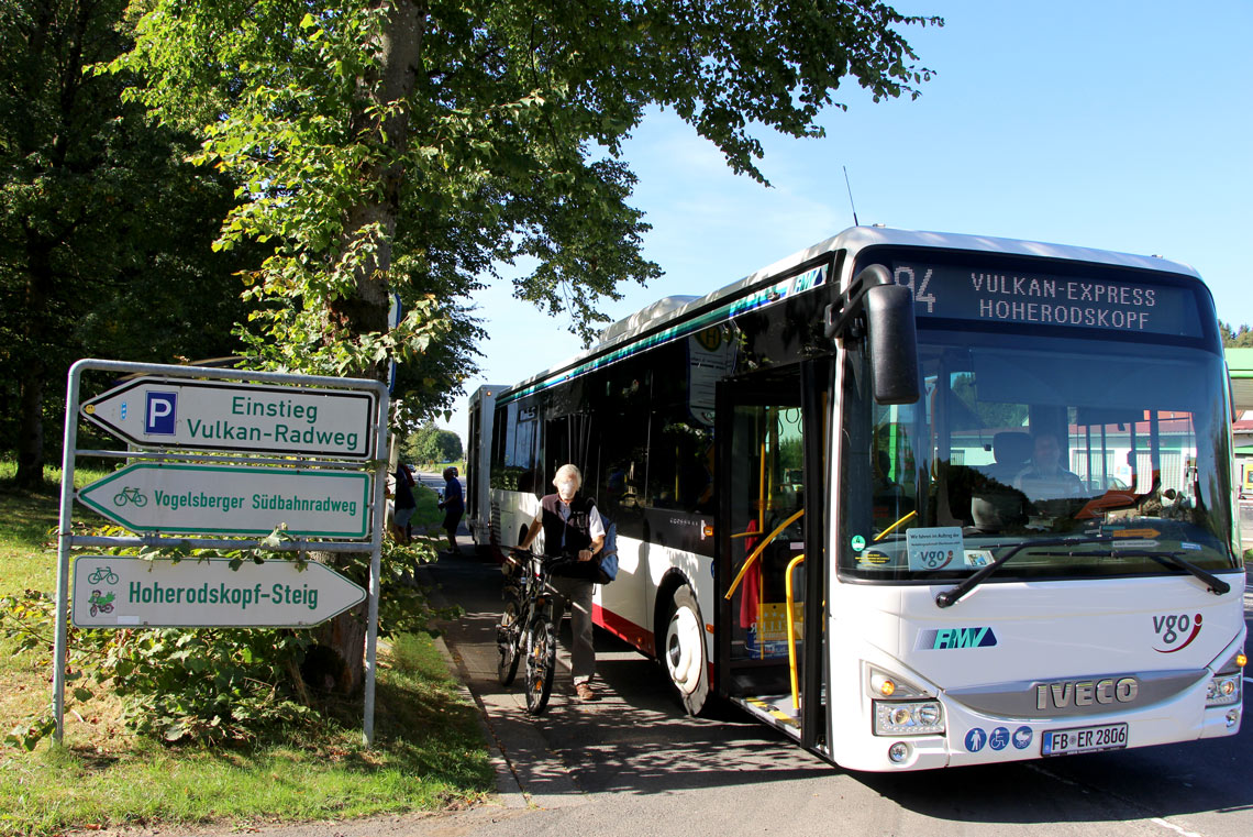 Vulkan-Express auf Vulkanradweg Fahrradurlaub Deutschland
